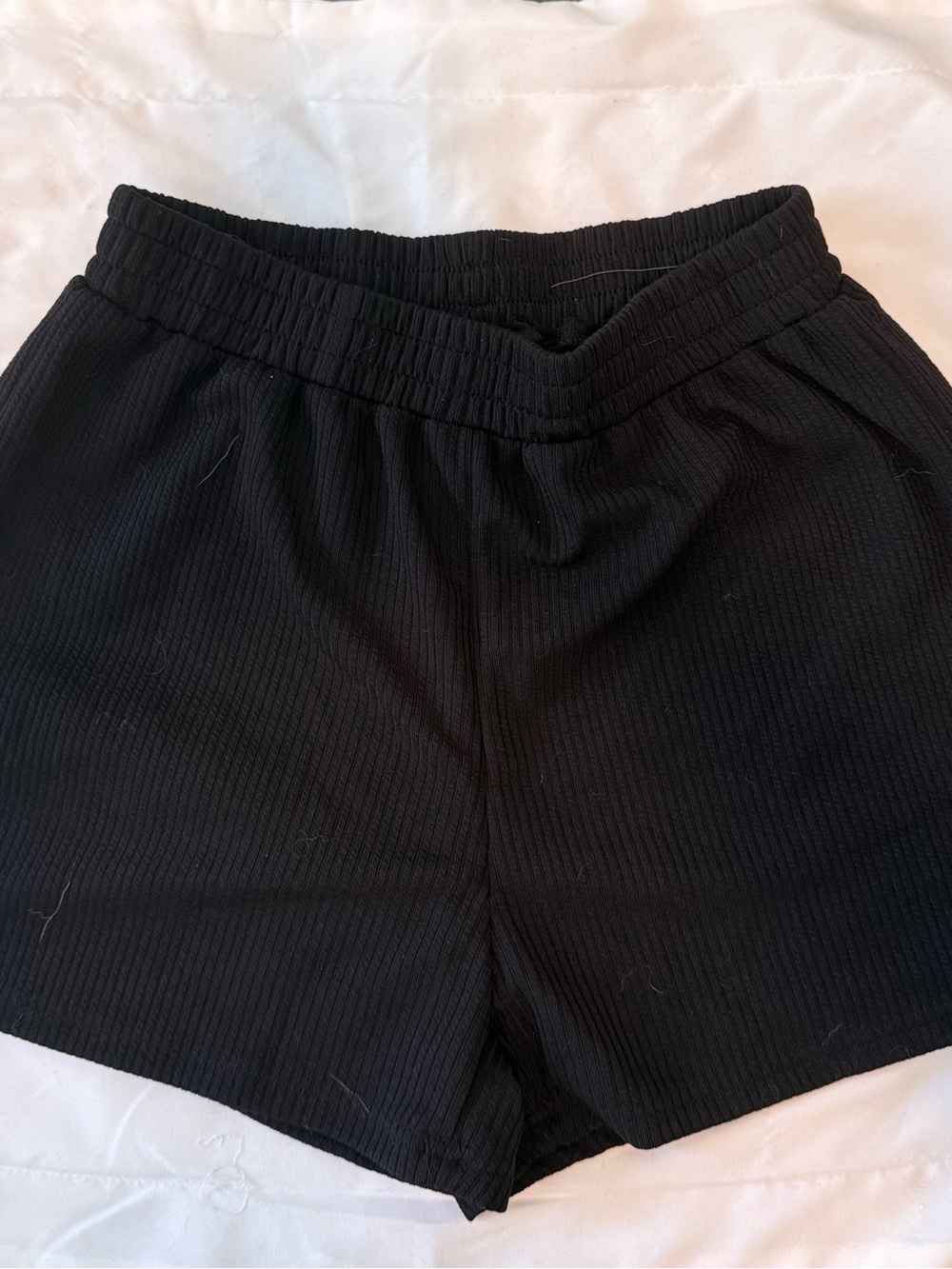 Black high waist shorts
